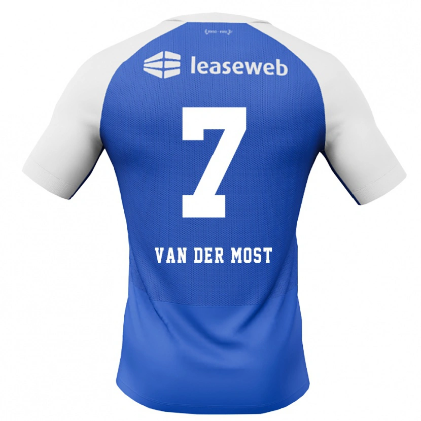 Danxen Criança Camisola Veerle Van Der Most #7 Dodgerblue Vermelho Branco Alternativa 2026/27 Camisa