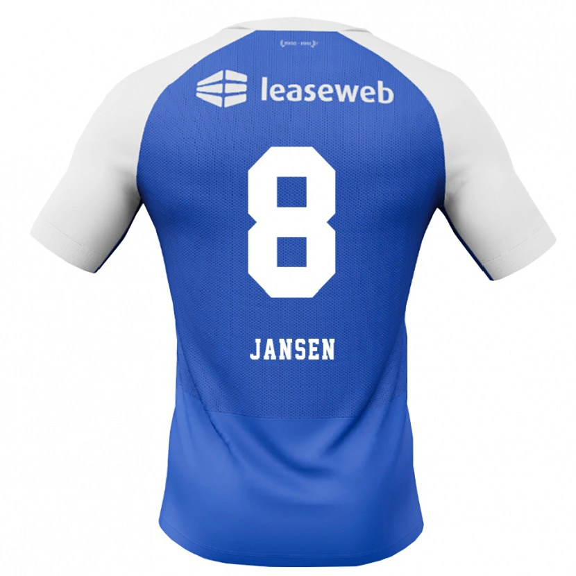 Danxen Criança Camisola Jim Jansen #8 Dodgerblue Vermelho Branco Alternativa 2026/27 Camisa