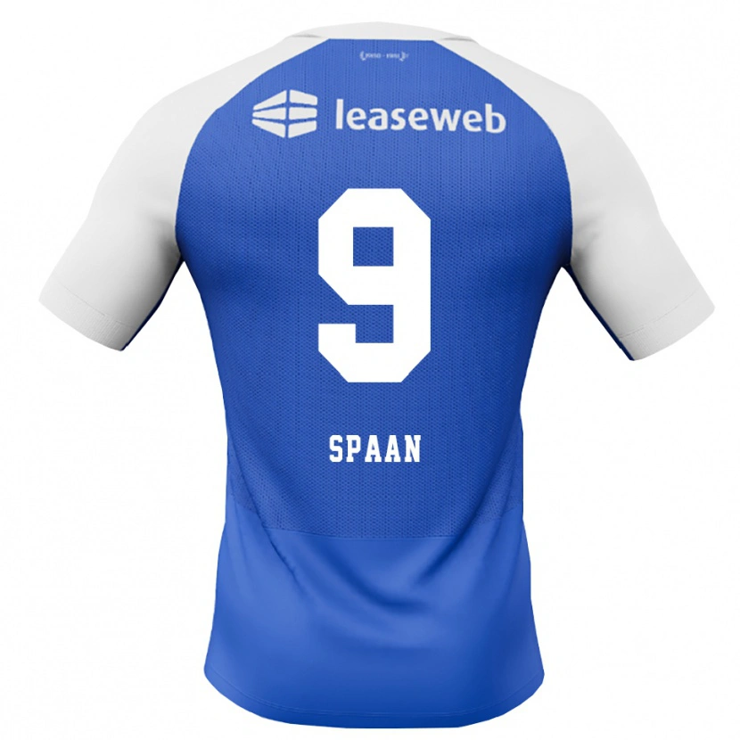 Danxen Criança Camisola Floor Spaan #9 Dodgerblue Vermelho Branco Alternativa 2026/27 Camisa