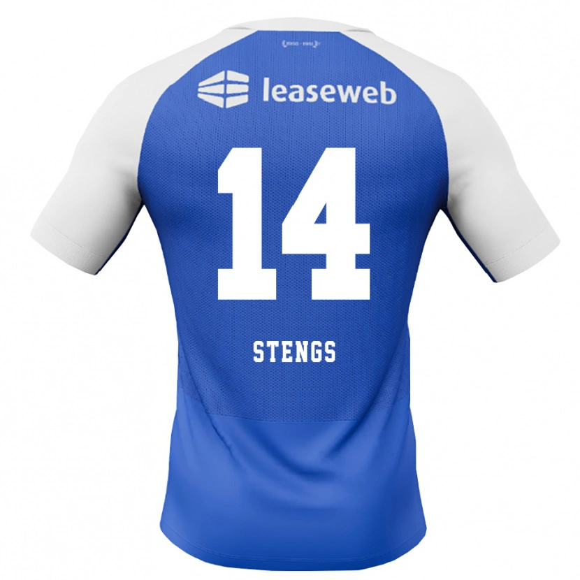 Danxen Criança Camisola Calvin Stengs #14 Dodgerblue Vermelho Branco Alternativa 2026/27 Camisa