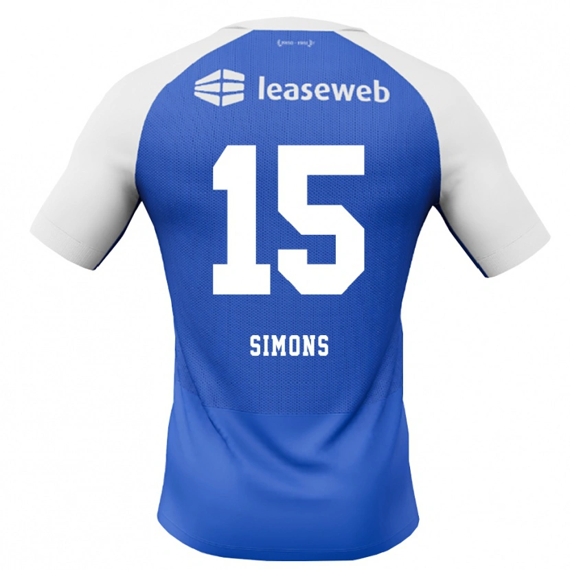 Danxen Criança Camisola Saviola Simons #15 Dodgerblue Vermelho Branco Alternativa 2026/27 Camisa