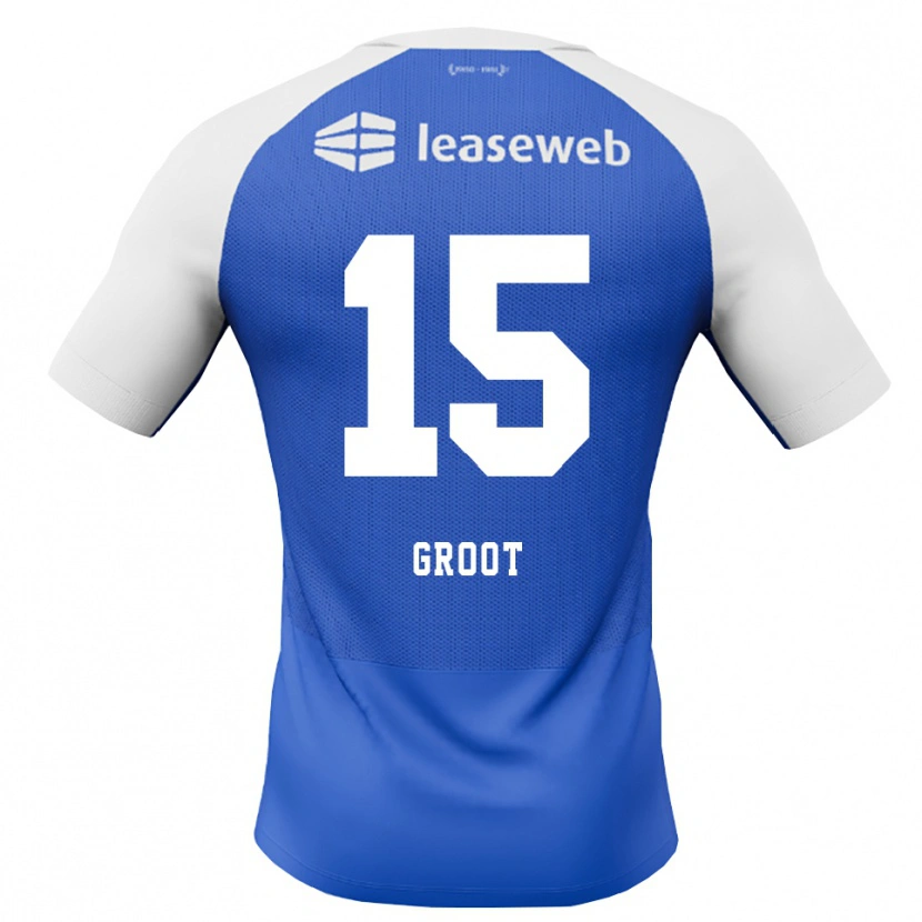 Danxen Criança Camisola Pleun Groot #15 Dodgerblue Vermelho Branco Alternativa 2026/27 Camisa