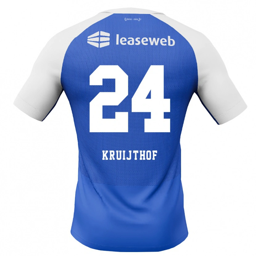 Danxen Criança Camisola Annemiek Kruijthof #24 Dodgerblue Vermelho Branco Alternativa 2026/27 Camisa