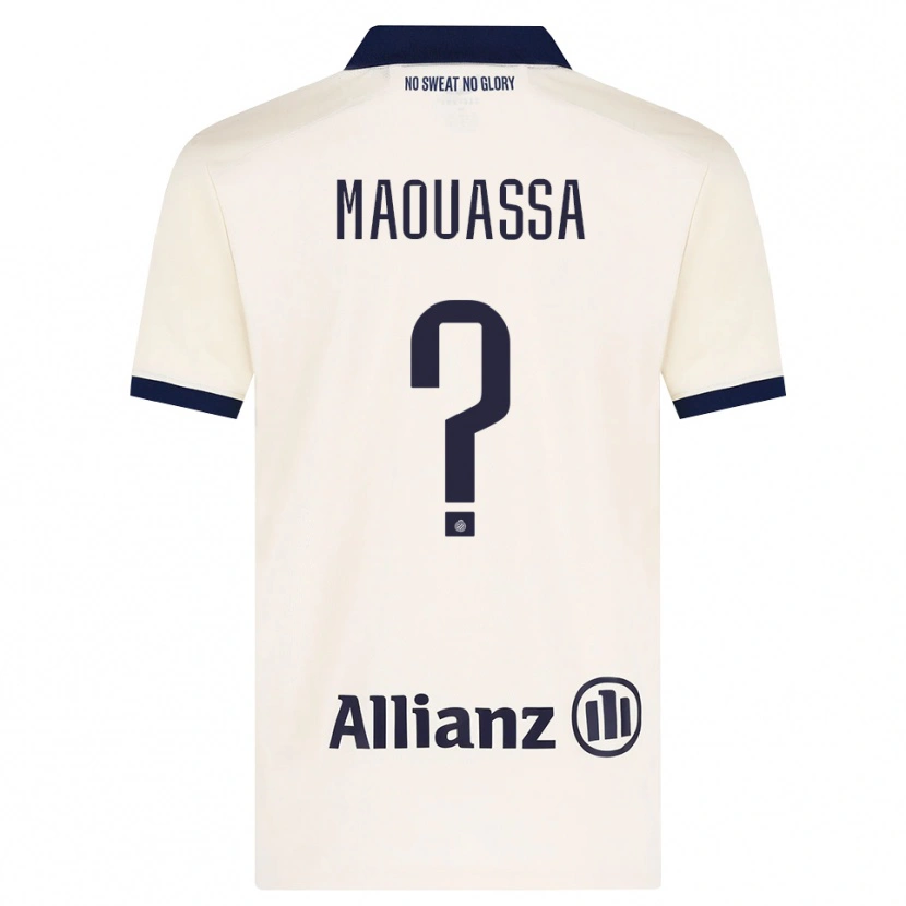 Danxen Criança Camisola Faitout Maouassa #0 Beige Preto Alternativa 2026/27 Camisa