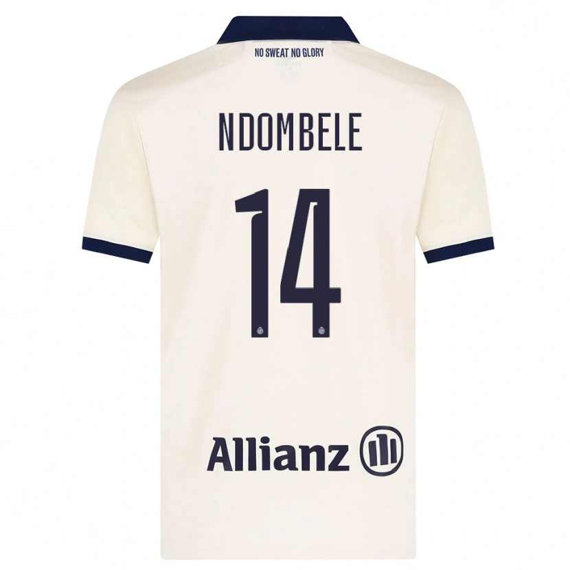 Danxen Criança Camisola Don Ndombele #14 Beige Preto Alternativa 2026/27 Camisa