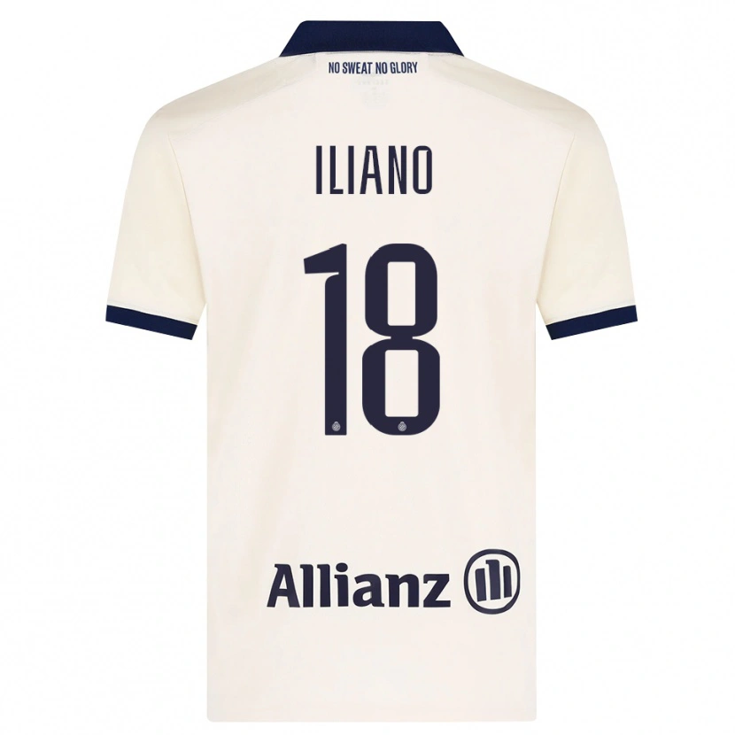 Danxen Criança Camisola Isabelle Iliano #18 Beige Preto Alternativa 2026/27 Camisa