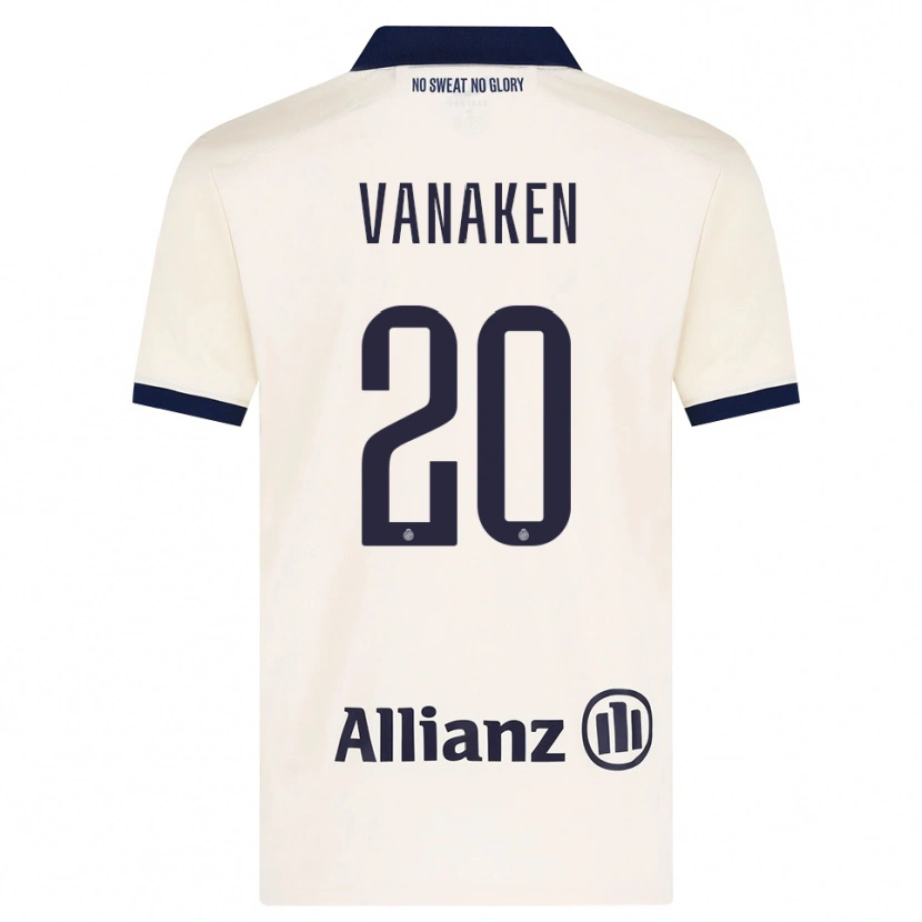 Danxen Criança Camisola Hans Vanaken #20 Beige Preto Alternativa 2026/27 Camisa