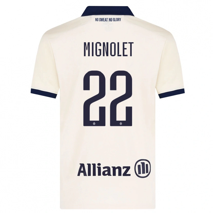 Danxen Criança Camisola Simon Mignolet #22 Beige Preto Alternativa 2026/27 Camisa