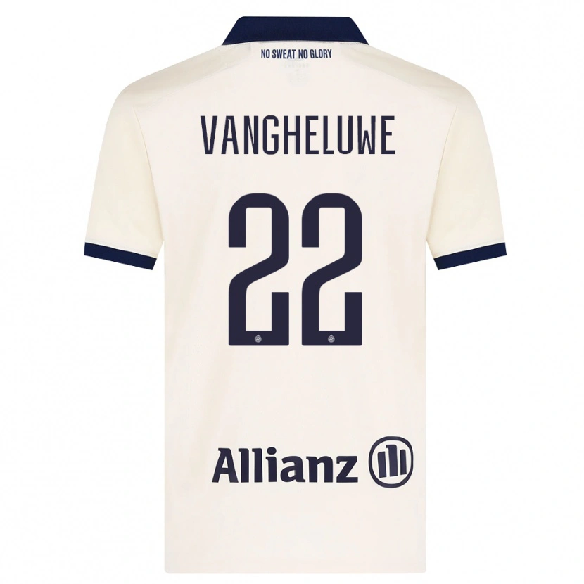 Danxen Criança Camisola Jody Vangheluwe #22 Beige Preto Alternativa 2026/27 Camisa