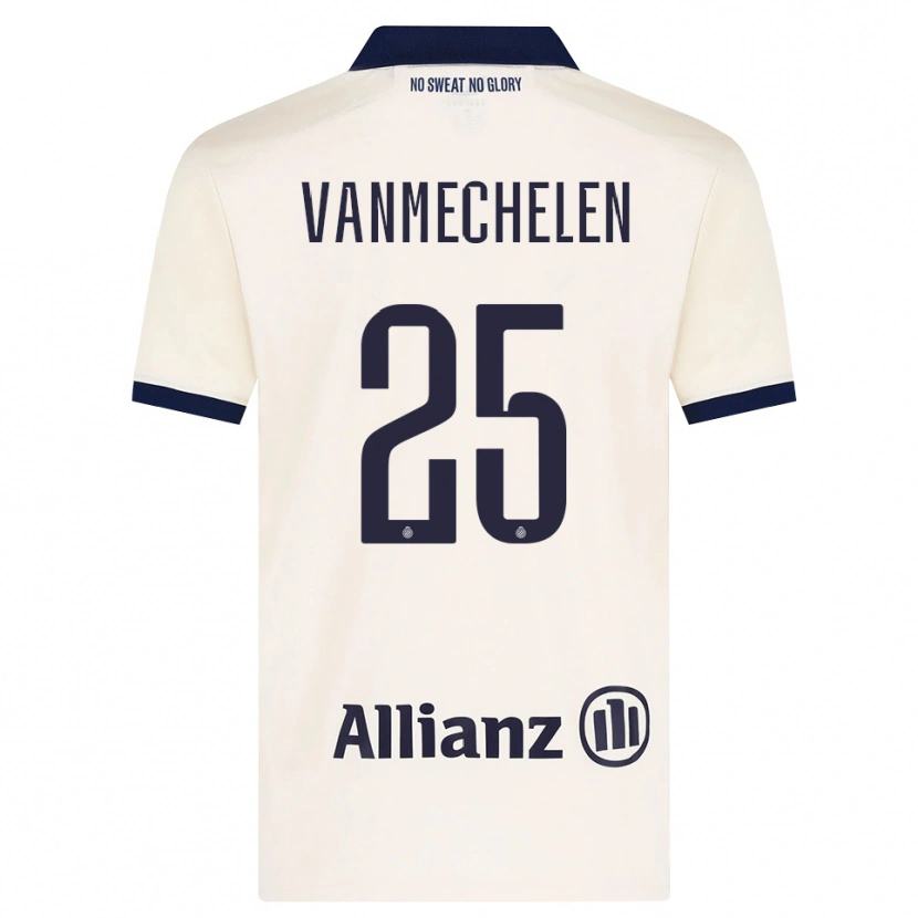 Danxen Criança Camisola Davinia Vanmechelen #25 Beige Preto Alternativa 2026/27 Camisa