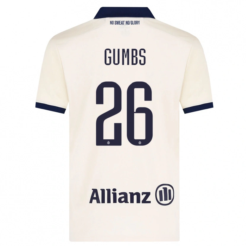 Danxen Criança Camisola Aisse Gumbs #26 Beige Preto Alternativa 2026/27 Camisa