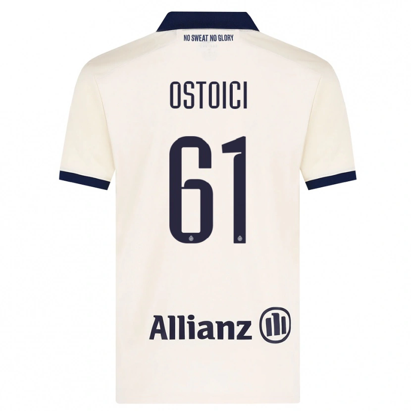 Danxen Criança Camisola Stefan Ostoici #61 Beige Preto Alternativa 2026/27 Camisa