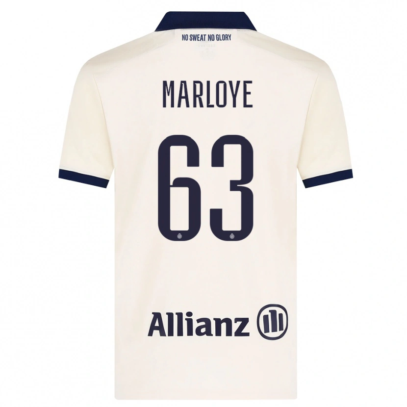 Danxen Criança Camisola Sacha Marloye #63 Beige Preto Alternativa 2026/27 Camisa