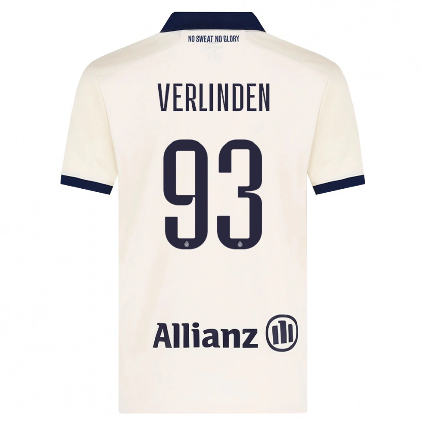 Danxen Criança Camisola Wout Verlinden #93 Beige Preto Alternativa 2026/27 Camisa