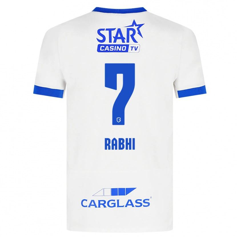 Danxen Criança Camisola Ayman Rabhi #7 Branco Azul Alternativa 2026/27 Camisa