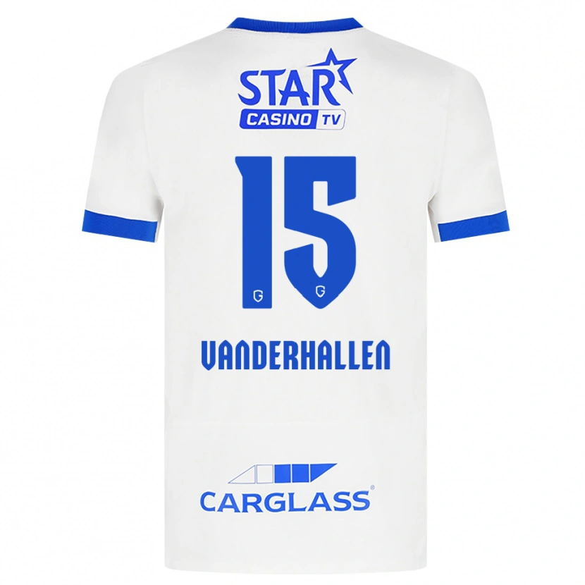 Danxen Criança Camisola Yari Vanderhallen #15 Branco Azul Alternativa 2026/27 Camisa