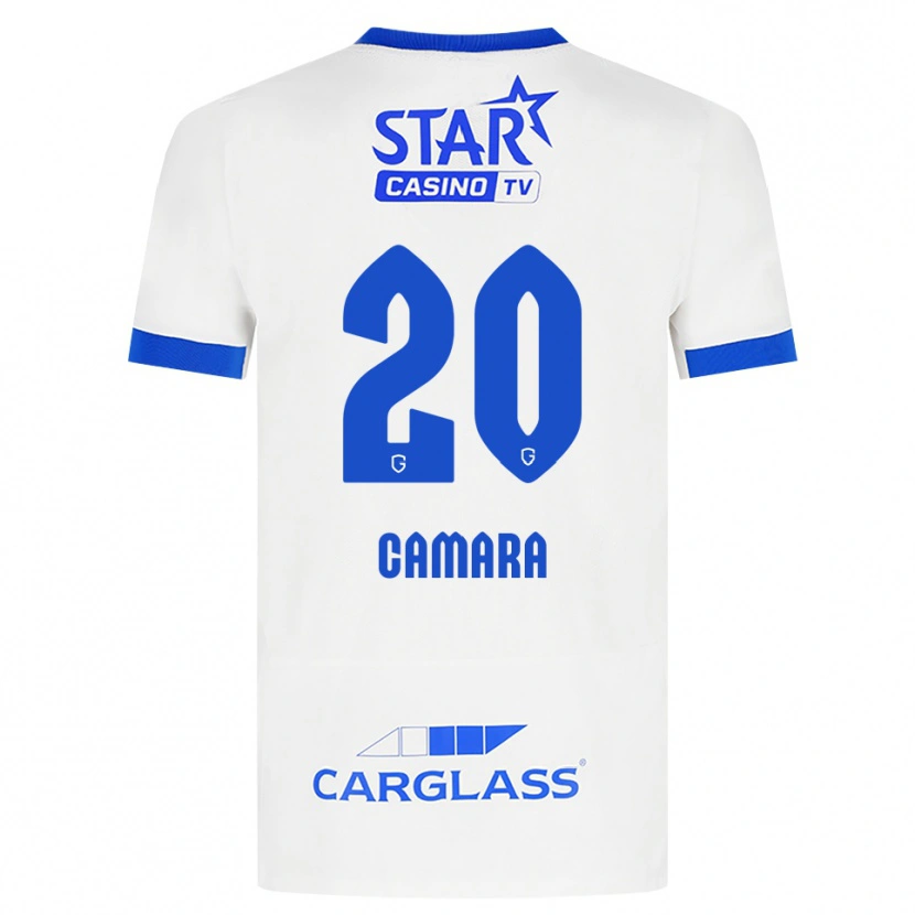 Danxen Criança Camisola Ali Camara #20 Branco Azul Alternativa 2026/27 Camisa