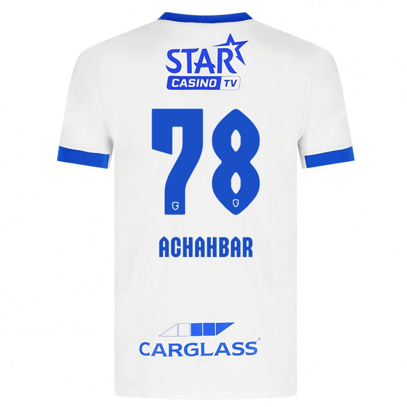 Danxen Criança Camisola Kiyan Achahbar #78 Branco Azul Alternativa 2026/27 Camisa