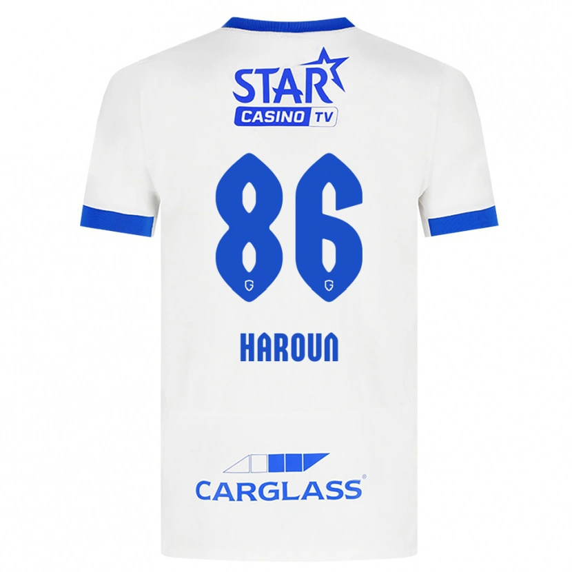 Danxen Criança Camisola Kenan Haroun #86 Branco Azul Alternativa 2026/27 Camisa