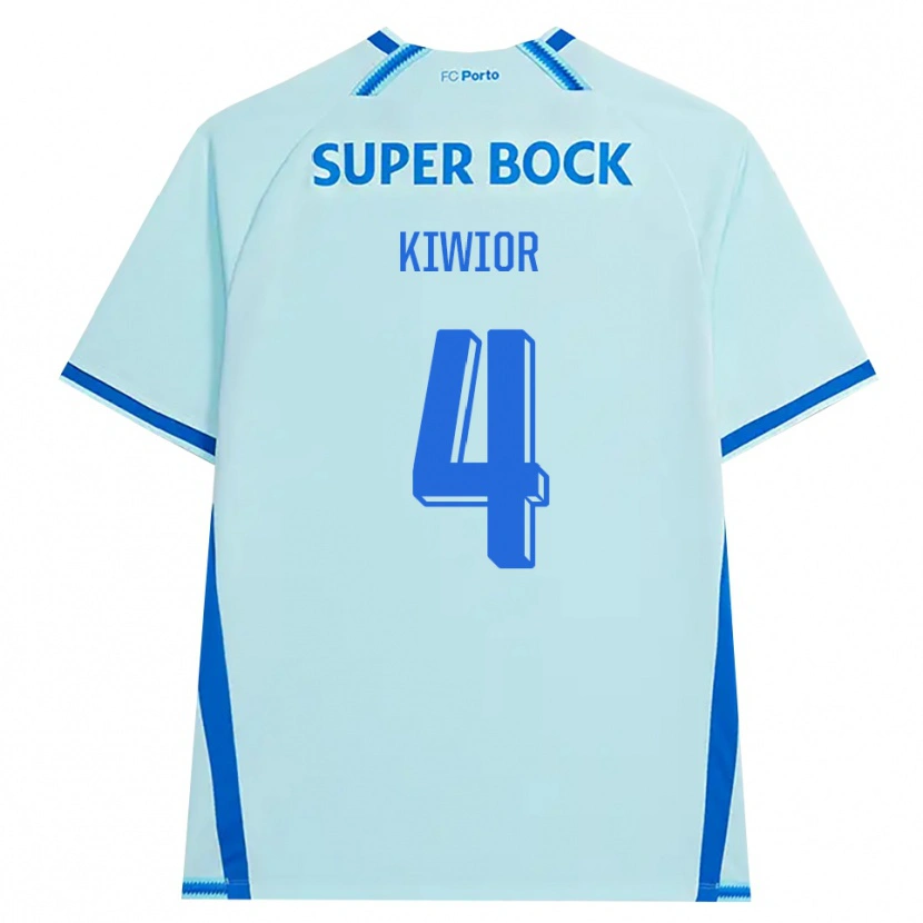 Danxen Criança Camisola Jakub Kiwior #4 Lightcyan Azul Terceiro 2026/27 Camisa