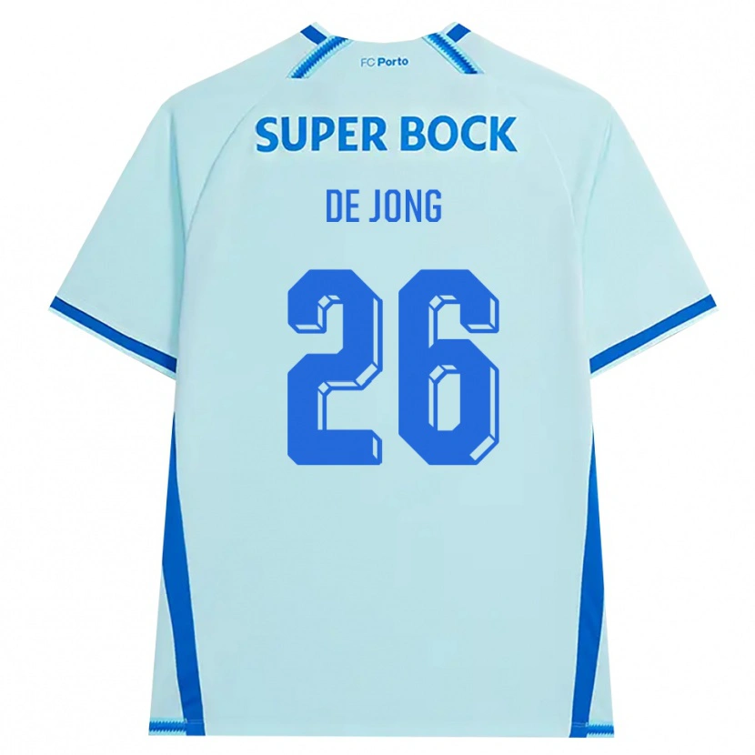 Danxen Criança Camisola Luuk De Jong #26 Lightcyan Azul Terceiro 2026/27 Camisa