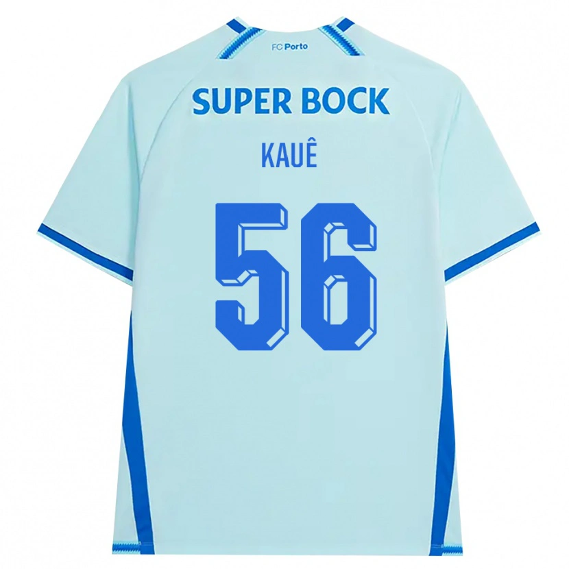 Danxen Criança Camisola Kauê Rodrigues Pessanha #56 Lightcyan Azul Terceiro 2026/27 Camisa