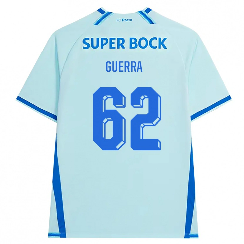 Danxen Criança Camisola Gustavo Guerra #62 Lightcyan Azul Terceiro 2026/27 Camisa