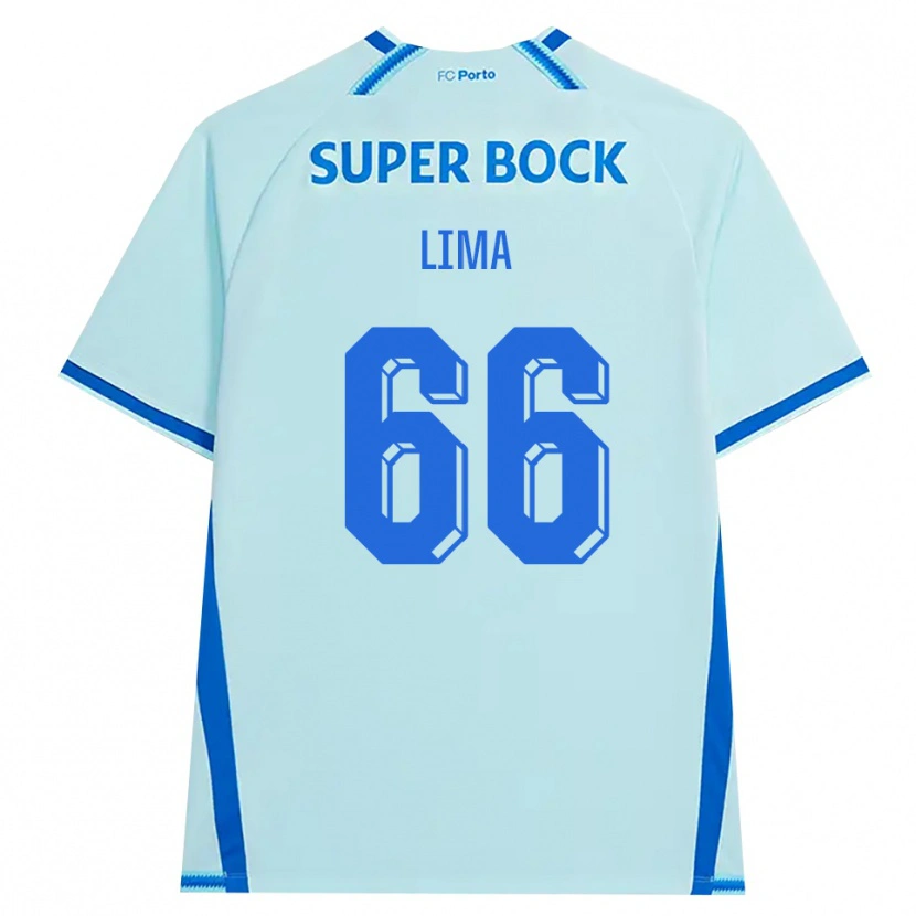 Danxen Criança Camisola Bernardo Lima #66 Lightcyan Azul Terceiro 2026/27 Camisa