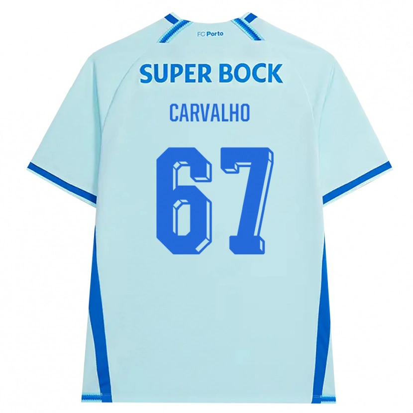 Danxen Criança Camisola Guilherme Carvalho #67 Lightcyan Azul Terceiro 2026/27 Camisa