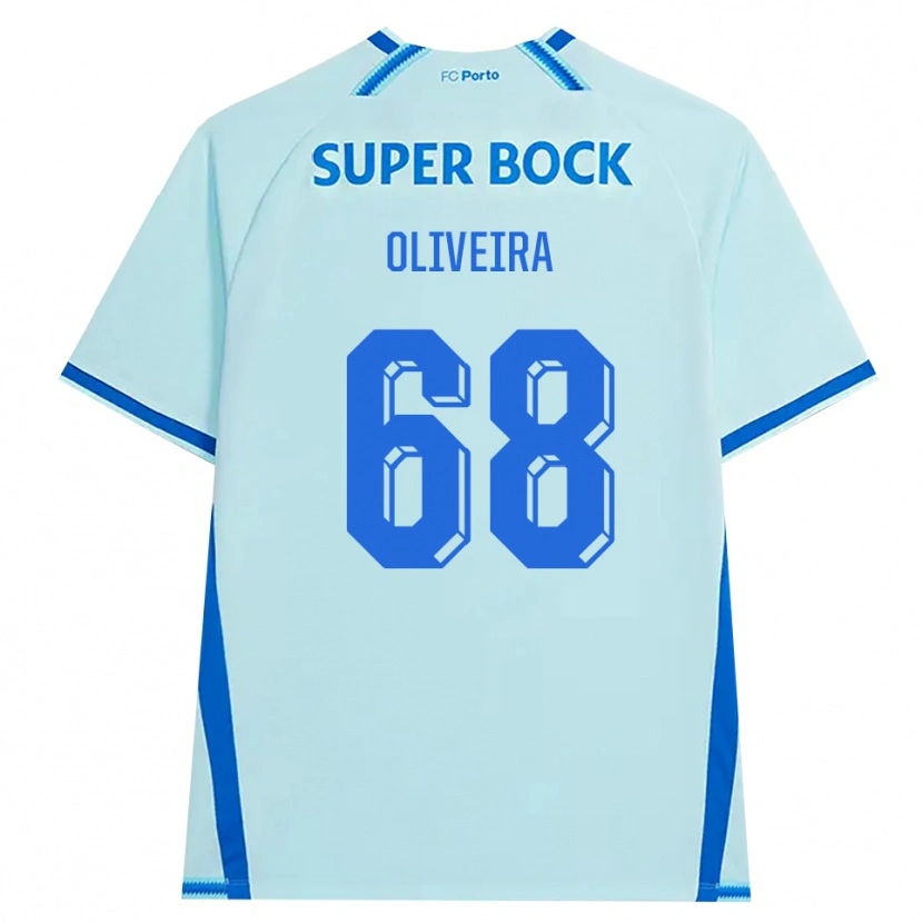 Danxen Criança Camisola André Oliveira #68 Lightcyan Azul Terceiro 2026/27 Camisa
