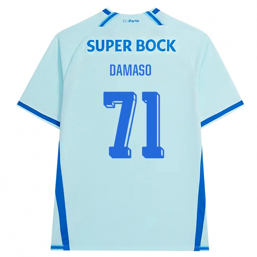 Danxen Criança Camisola Nico Damaso #71 Lightcyan Azul Terceiro 2026/27 Camisa