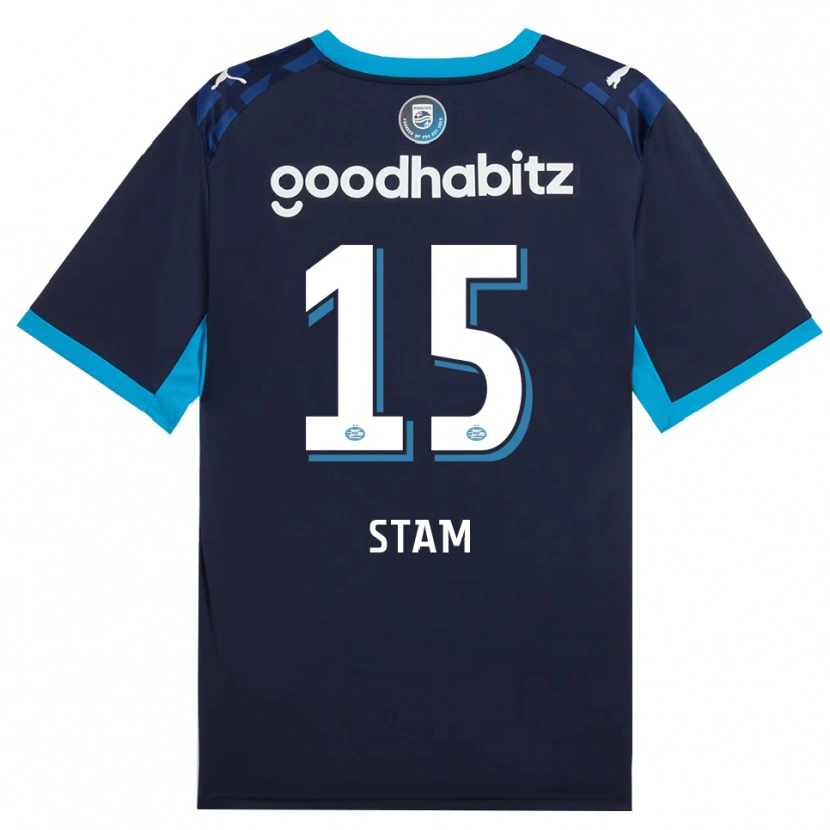 Danxen Criança Camisola Dyran Stam #15 Dodgerblue Royalblue Terceiro 2026/27 Camisa