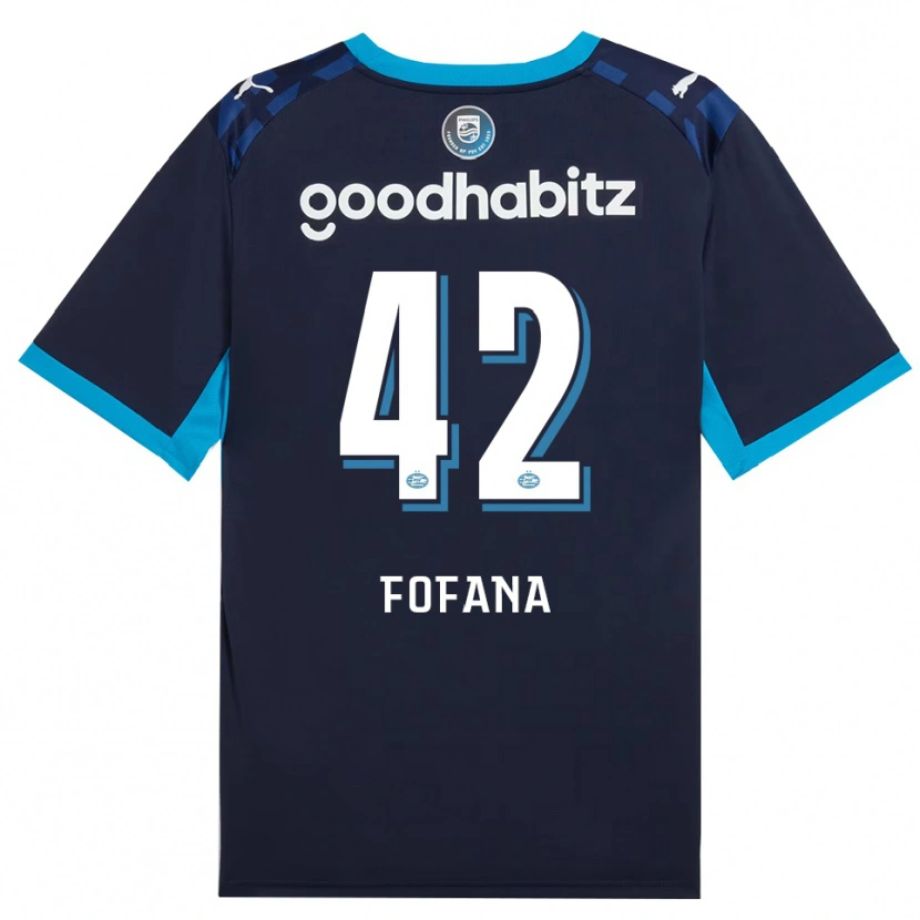 Danxen Criança Camisola Fode Fofana #42 Dodgerblue Royalblue Terceiro 2026/27 Camisa