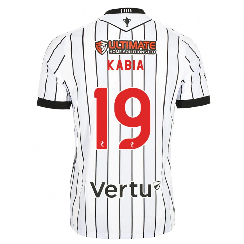 Danxen Criança Camisola Ismeal Kabia #19 Branco Preto Vermelho Principal 2026/27 Camisa