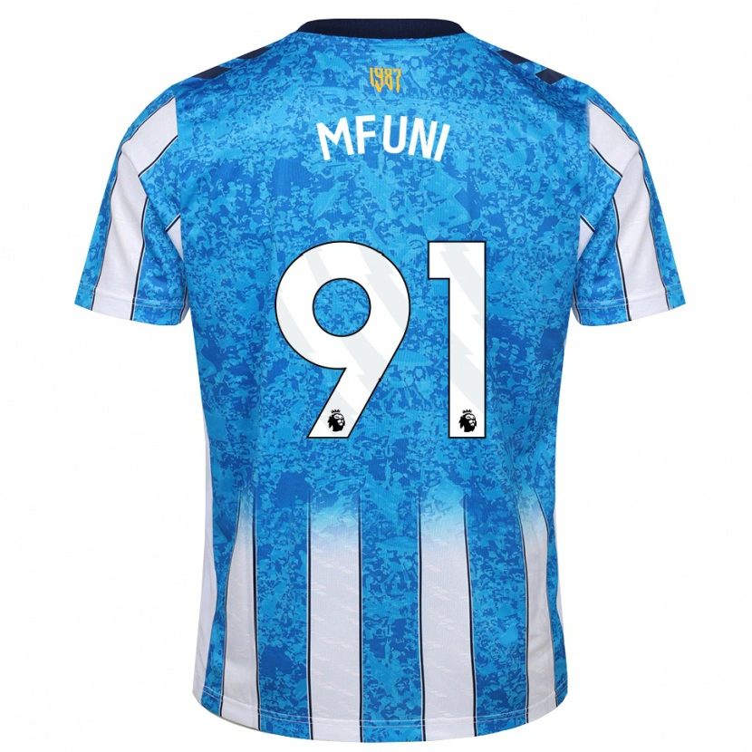 Danxen Criança Camisola Stephen Mfuni #91 Branco Azul Laranja Principal 2026/27 Camisa