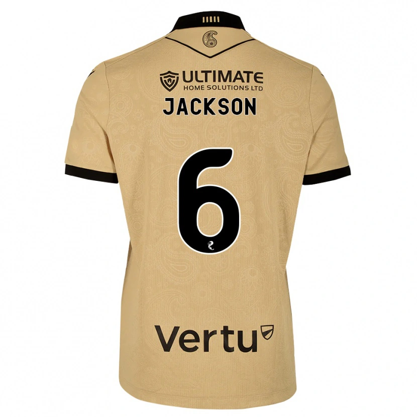 Danxen Criança Camisola Louis Jackson #6 Madeira Queimada Preto Alternativa 2026/27 Camisa