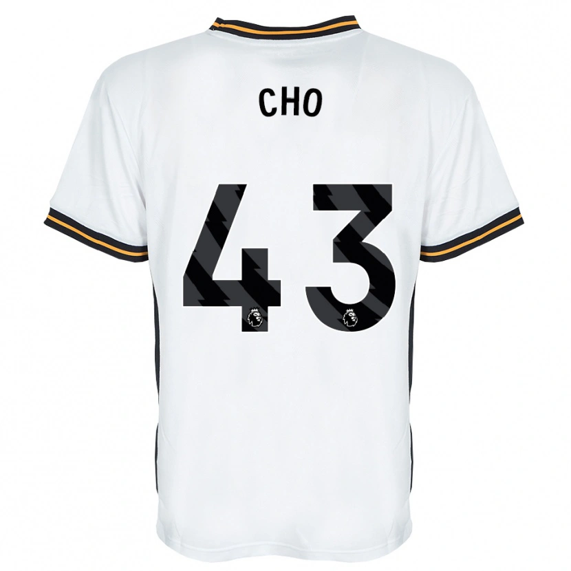 Danxen Criança Camisola Mohamed-Ali Cho #43 Branco Laranja Preto Alternativa 2026/27 Camisa