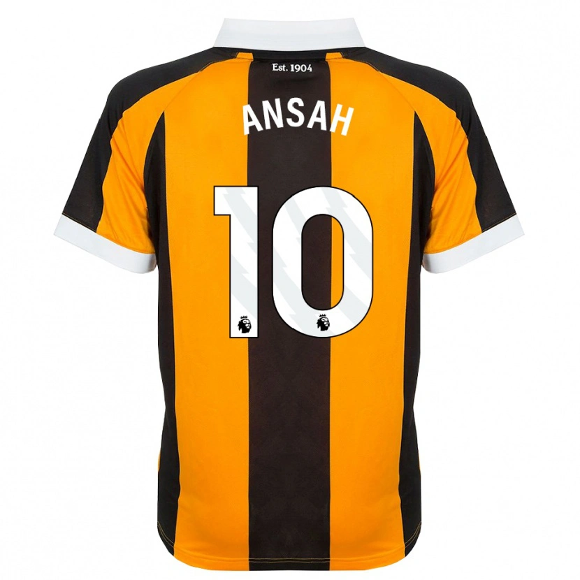 Danxen Criança Camisola Ilyas Ansah #10 Laranja Preto Branco Principal 2026/27 Camisa
