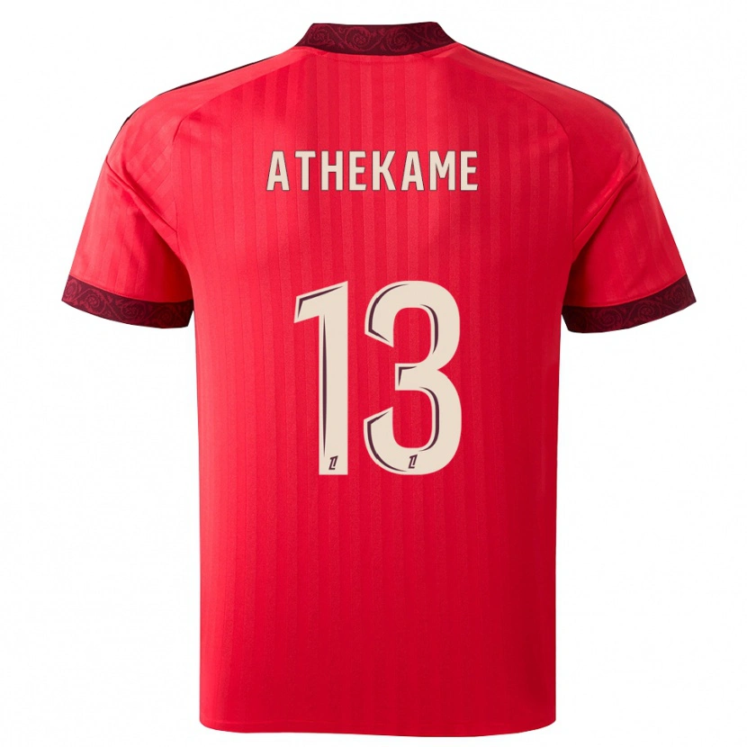 Danxen Criança Camisola Zachary Athekame #13 Borgonha Vermelho Branco Alternativa 2026/27 Camisa
