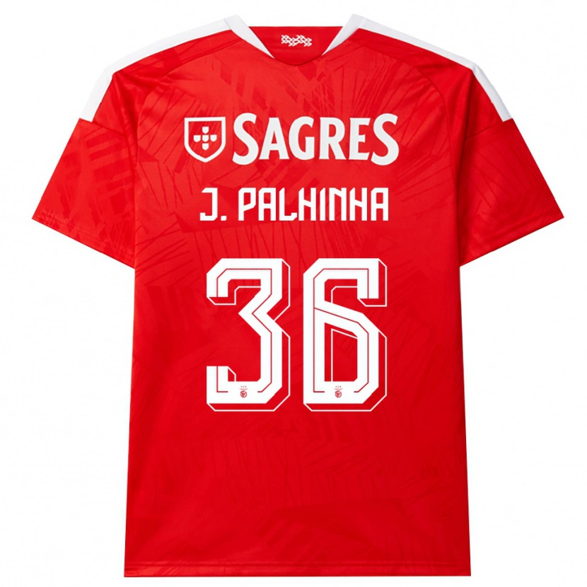 Danxen Criança Camisola João Palhinha #36 Vermelho Branco Amarelo Principal 2026/27 Camisa