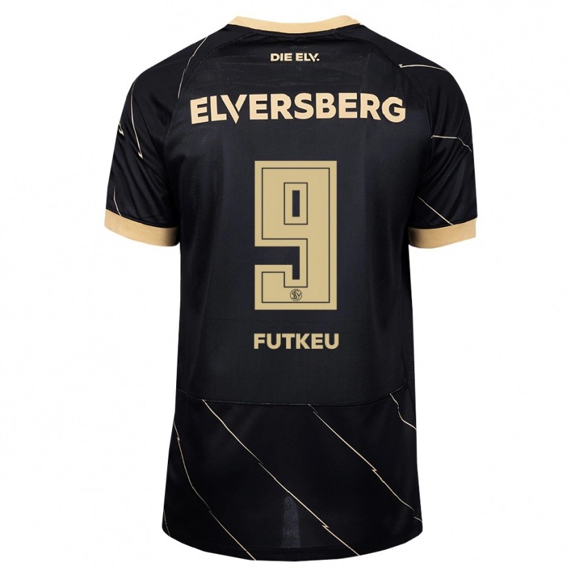 Danxen Criança Camisola Noel Futkeu #9 Preto Marrom Alternativa 2026/27 Camisa