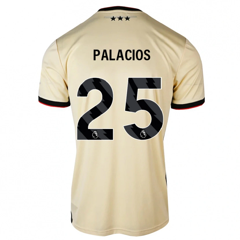 Danxen Criança Camisola Exequiel Palacios #25 Chiffon De Limão Preto Vermelho Alternativa 2026/27 Camisa