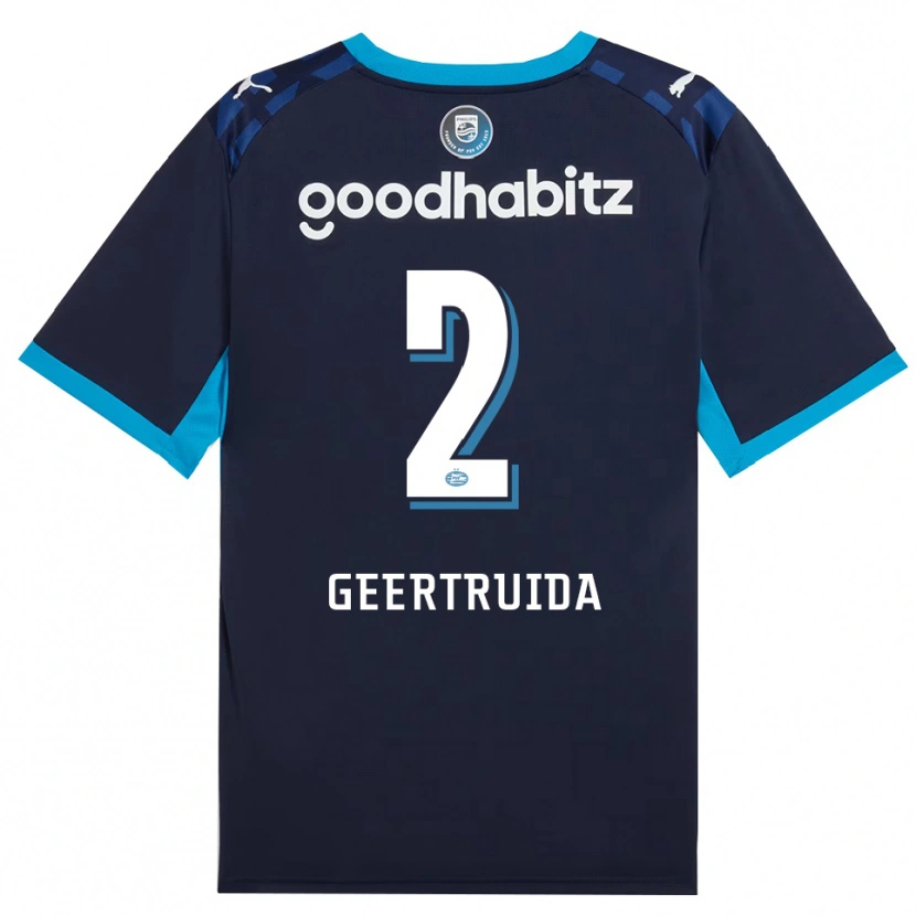 Danxen Criança Camisola Lutsharel Geertruida #2 Dodgerblue Royalblue Terceiro 2026/27 Camisa