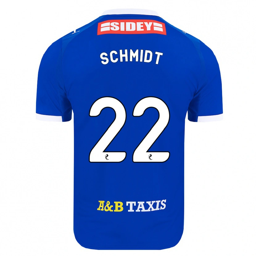 Danxen Criança Camisola Danny Schmidt #22 Azul Vermelho Amarelo Principal 2026/27 Camisa