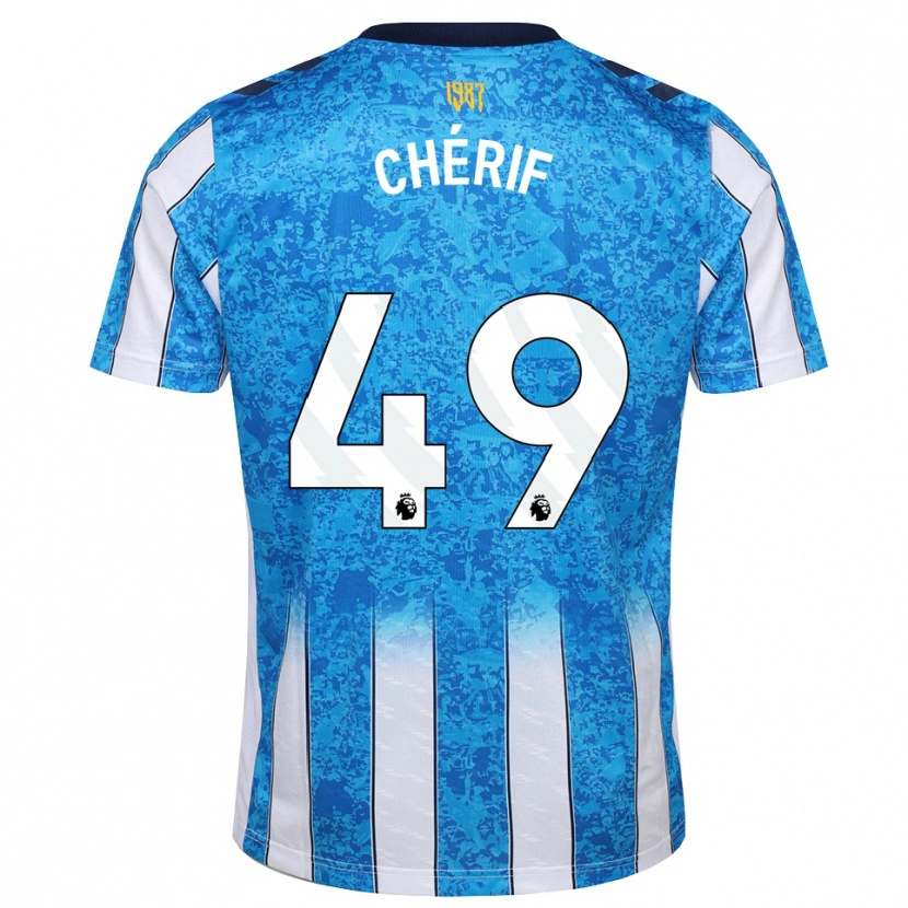 Danxen Criança Camisola Sidiki Chérif #49 Branco Azul Laranja Principal 2026/27 Camisa