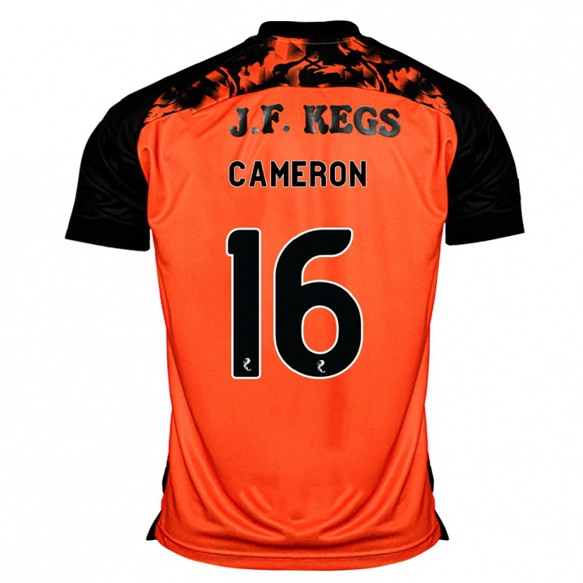 Danxen Homem Camisola Lyall Cameron #16 Laranja Preto Branco Principal 2026/27 Camisa