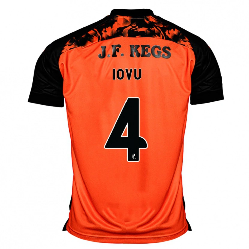 Danxen Homem Camisola Iurie Iovu #4 Laranja Preto Branco Principal 2026/27 Camisa