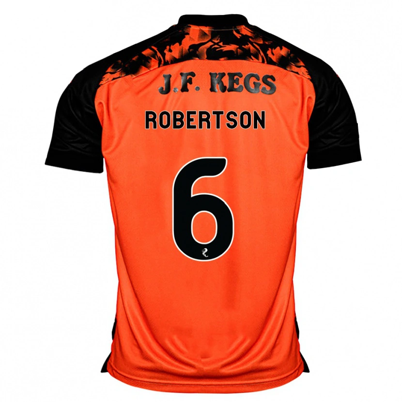 Danxen Homem Camisola Ashley Robertson #6 Laranja Preto Branco Principal 2026/27 Camisa