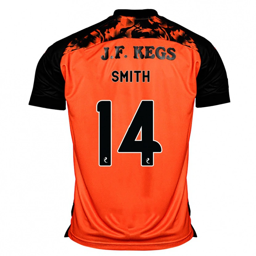 Danxen Homem Camisola Ellis Smith #14 Laranja Preto Branco Principal 2026/27 Camisa