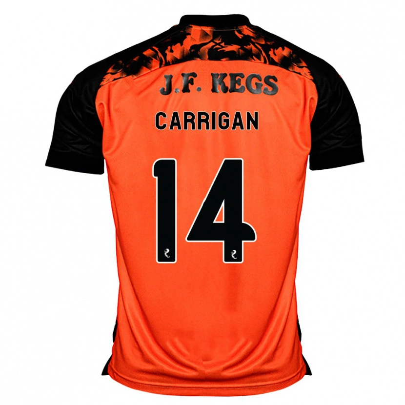 Danxen Homem Camisola Leo Carrigan #14 Laranja Preto Branco Principal 2026/27 Camisa